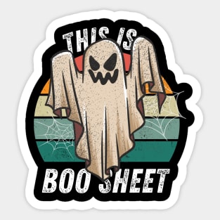 this is Boo sheet - Thsi is Boo sheet funny halloween Sticker